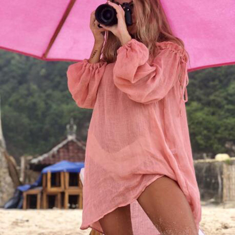 Sarong Pareo Wrap - New Beach Wear Cover-ups Women White