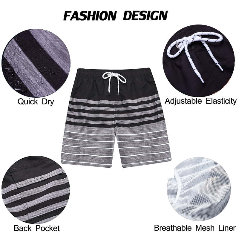 Men's Printed Beach Shorts Qui - Board Short Surf recension och pris