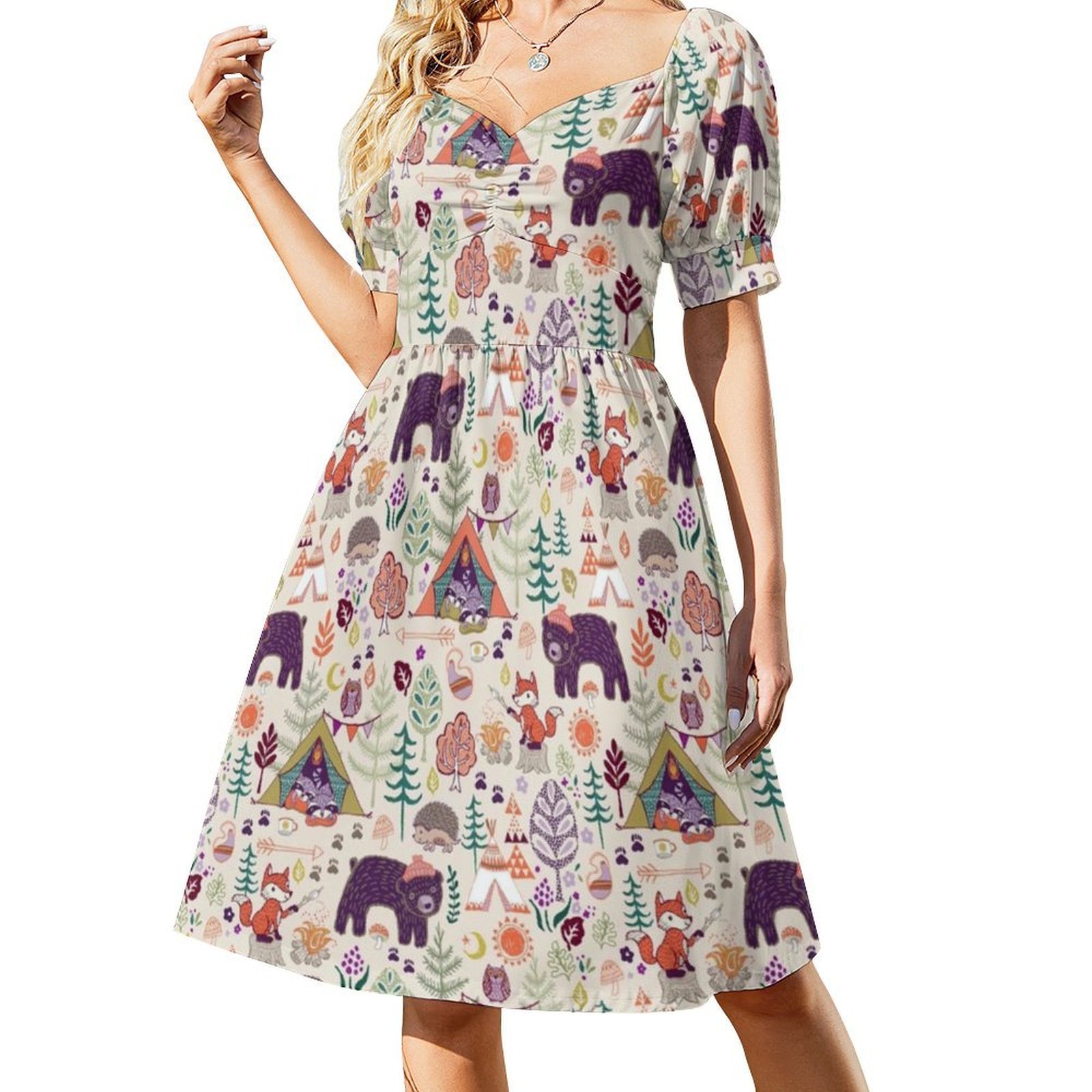 Woodland Animals Campout Patte - Summer Clothing Design recension och pris