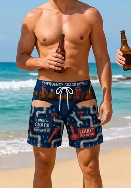 Personalized Funny Swim Trunks - Board Short Surf recension och pris
