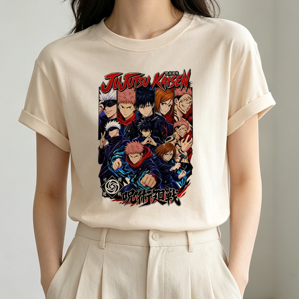 Jujutsu Kaisen t-shirt shoujo  - Summer Grunge Clothing recension och pris