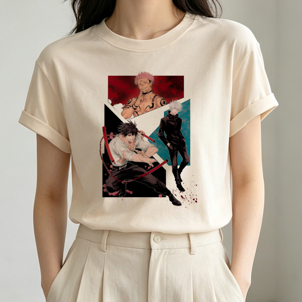 Jujutsu Kaisen t-shirt shoujo  - Summer Grunge Clothing recension och pris