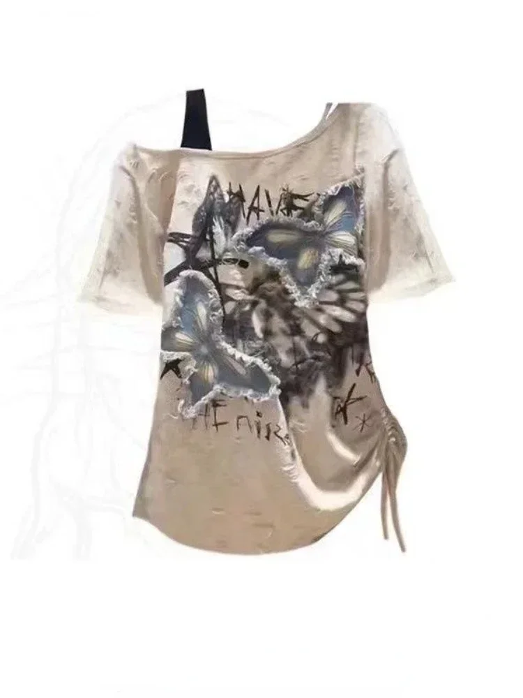 HOUZHOU Vintage Graphic T-shir - Summer Grunge Clothing recension och pris