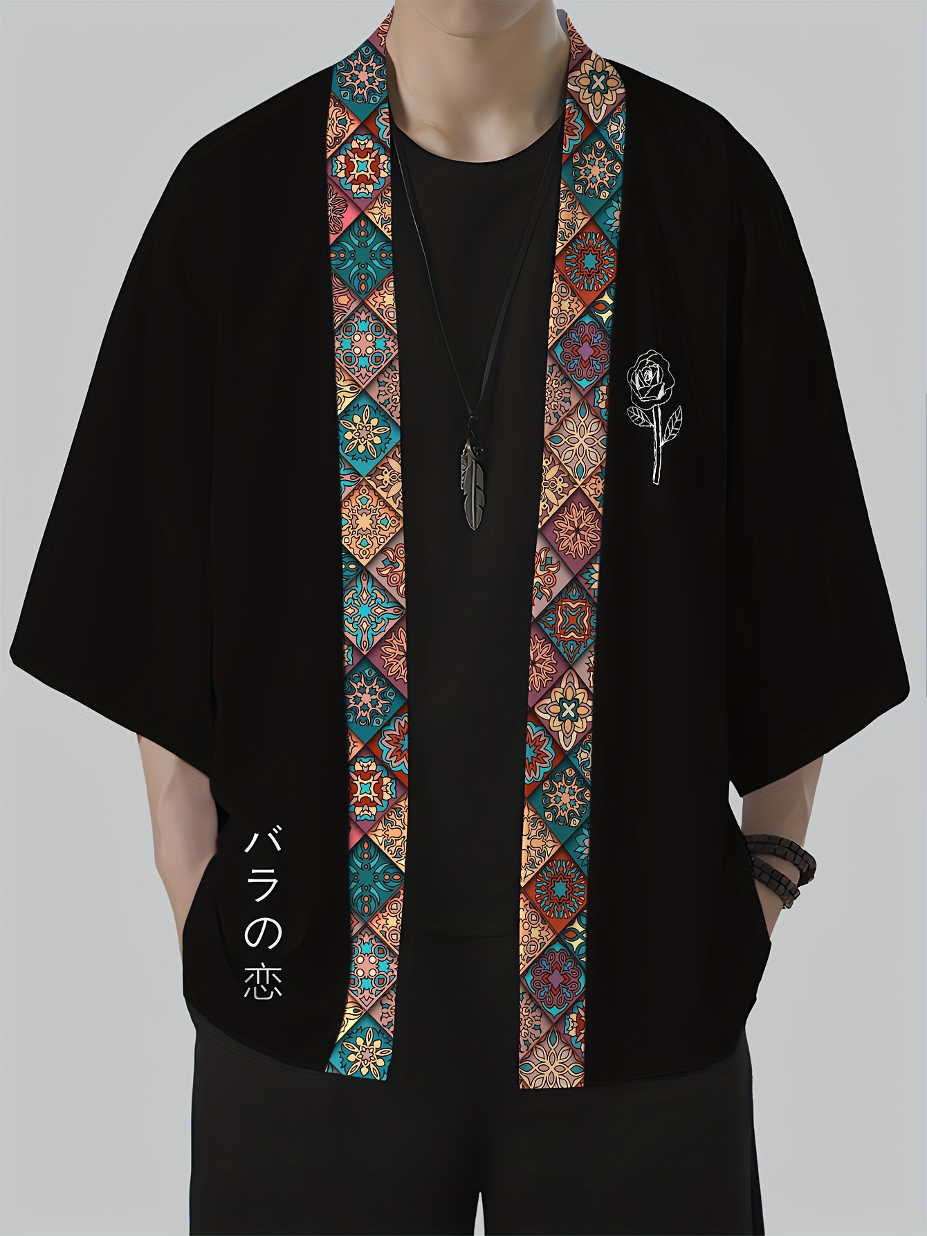 2026 Summer Men's Kimono 3D Pr - Summer Clothing Design recension och pris