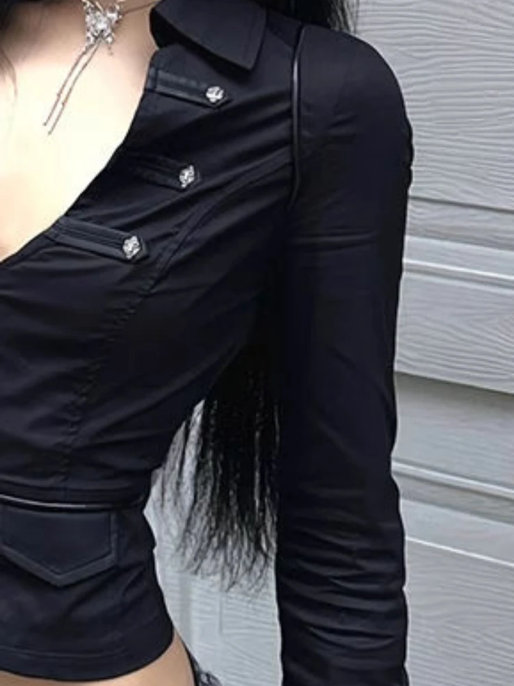 Y2k Aesthetic Women Sexy Blous - Summer Grunge Clothing recension och pris