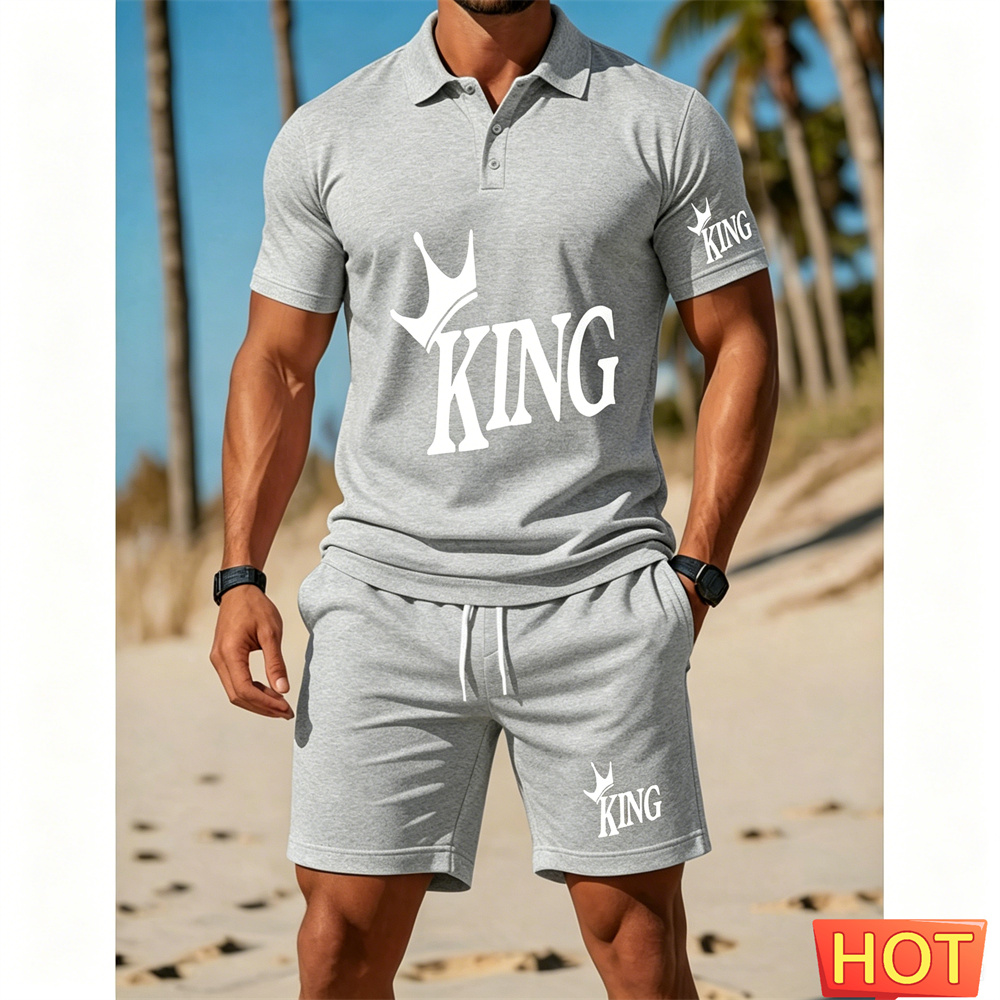 Men's short-sleeved suit set - - Summer Clothing Vacation recension och pris