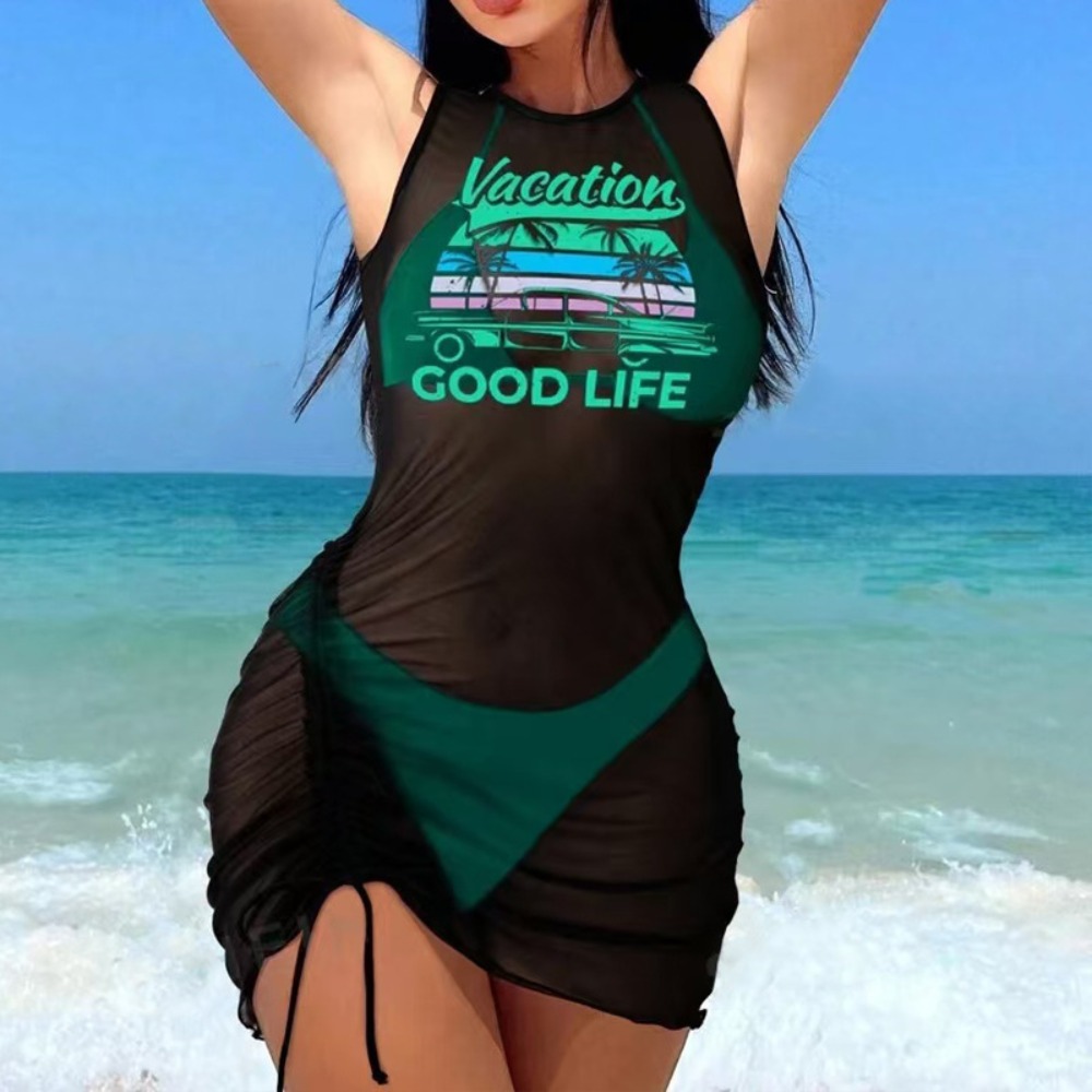 3pcs Set Women Swimsuit Dress  - Summer Clothing Colors recension och pris