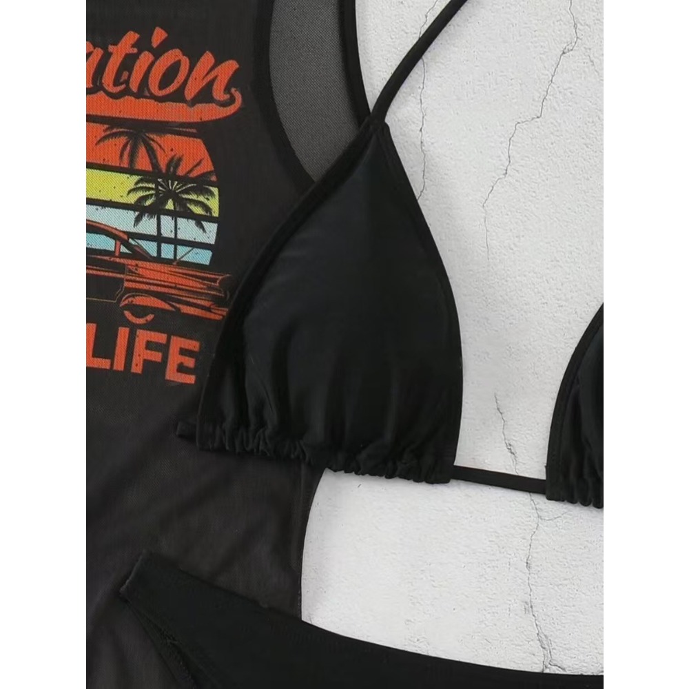 3pcs Set Women Swimsuit Dress  - Summer Clothing Colors recension och pris