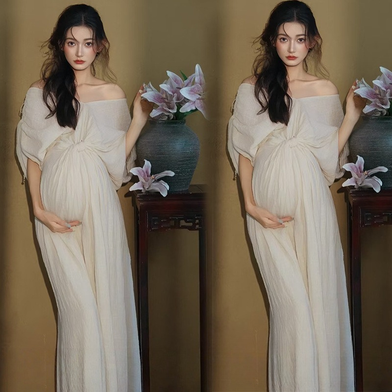 Women Maternity Photoshoot Fre - Summer Clothing Colors recension och pris