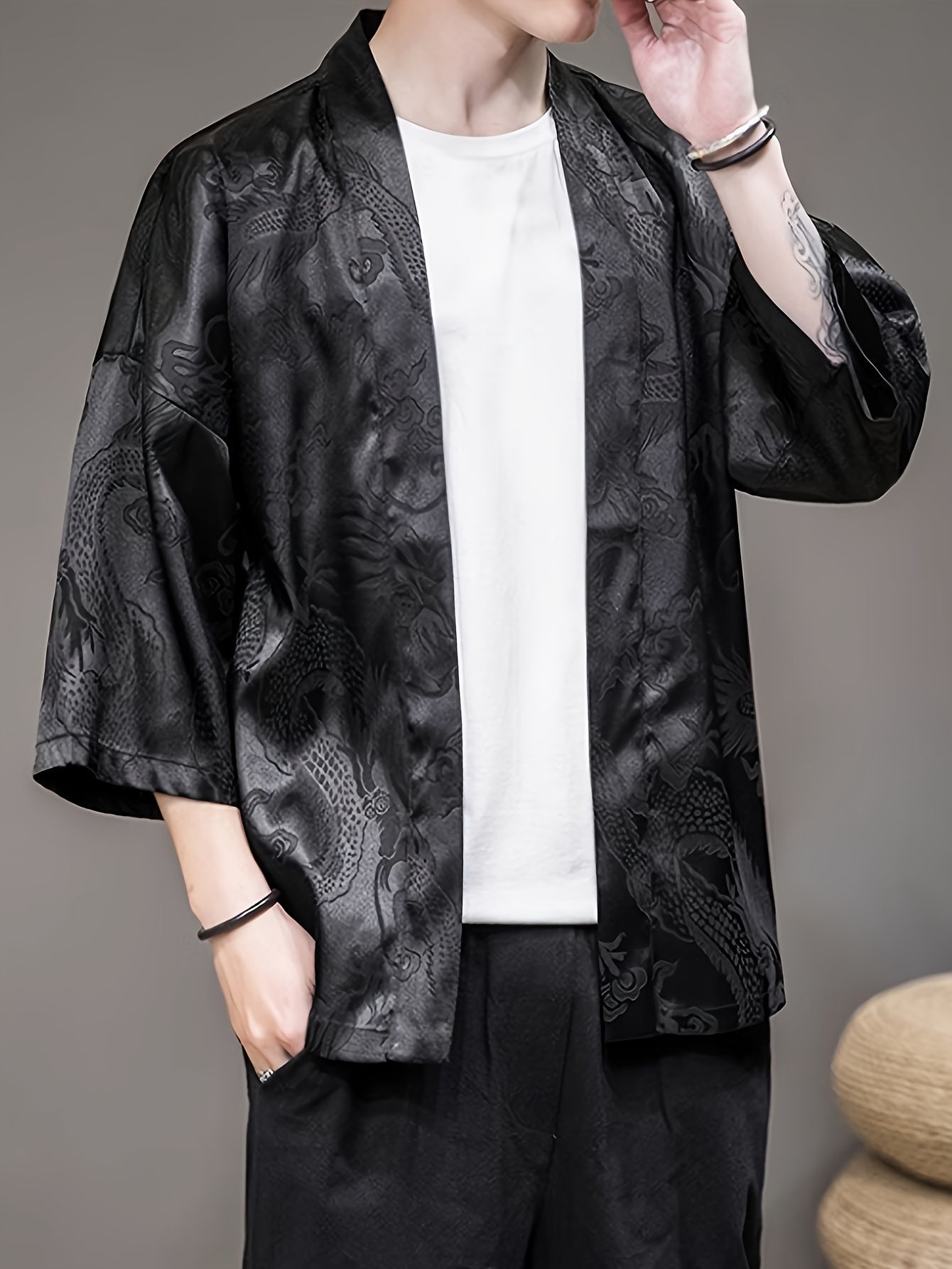 2026 Summer Men's Kimono 3D Pr - Summer Clothing Design recension och pris