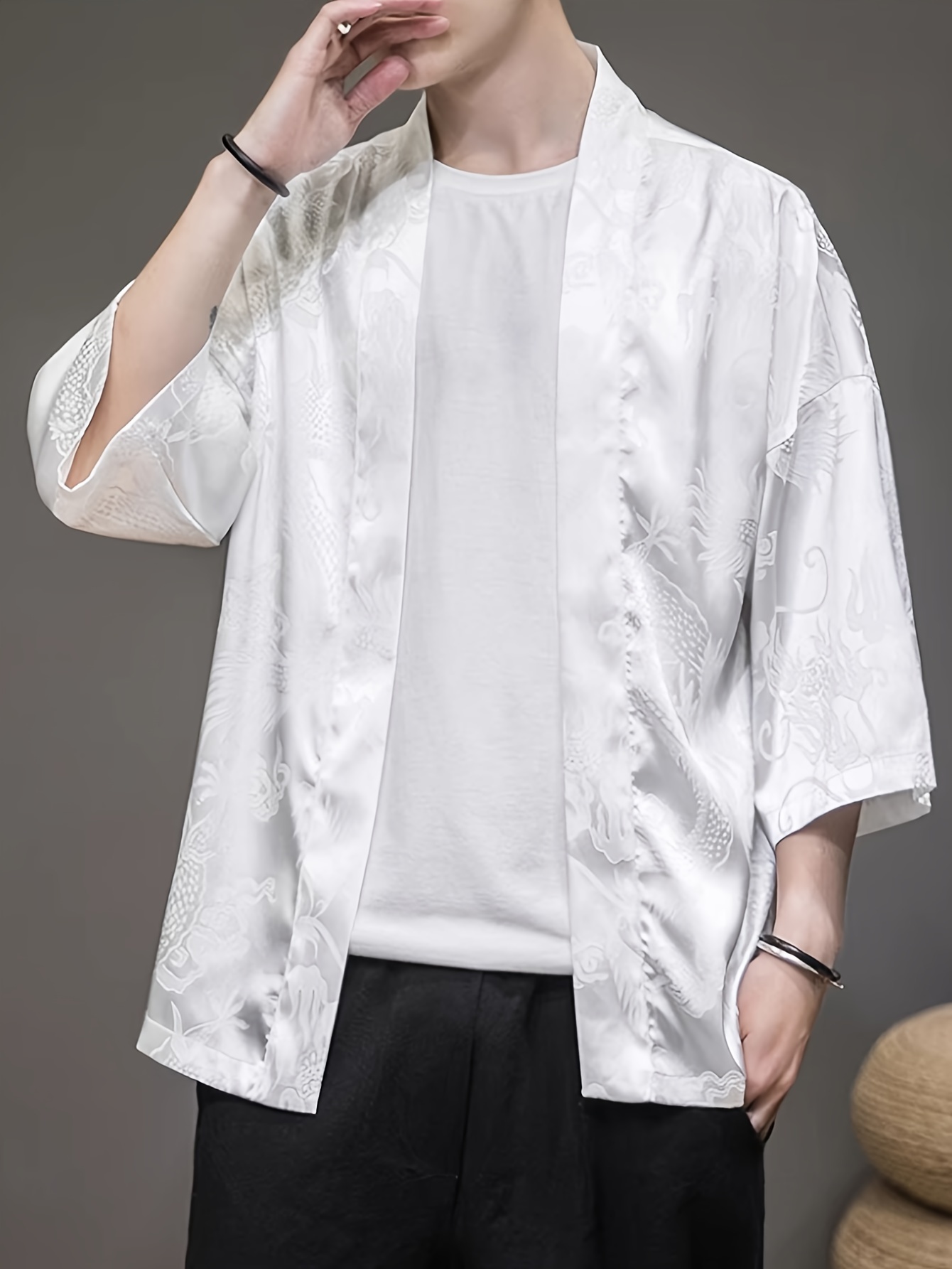2026 Summer Men's Kimono 3D Pr - Summer Clothing Design recension och pris