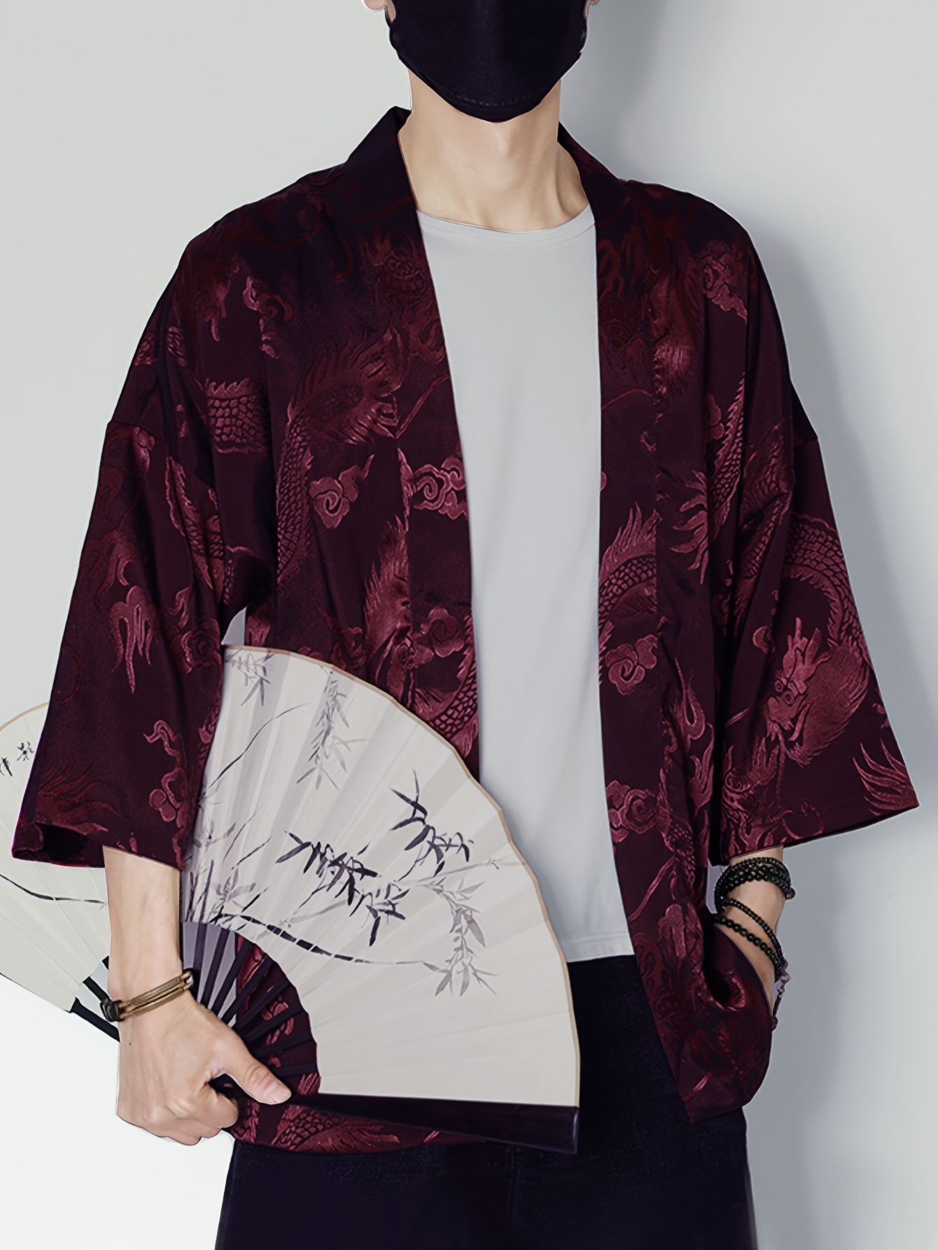 2026 Summer Men's Kimono 3D Pr - Summer Clothing Design recension och pris