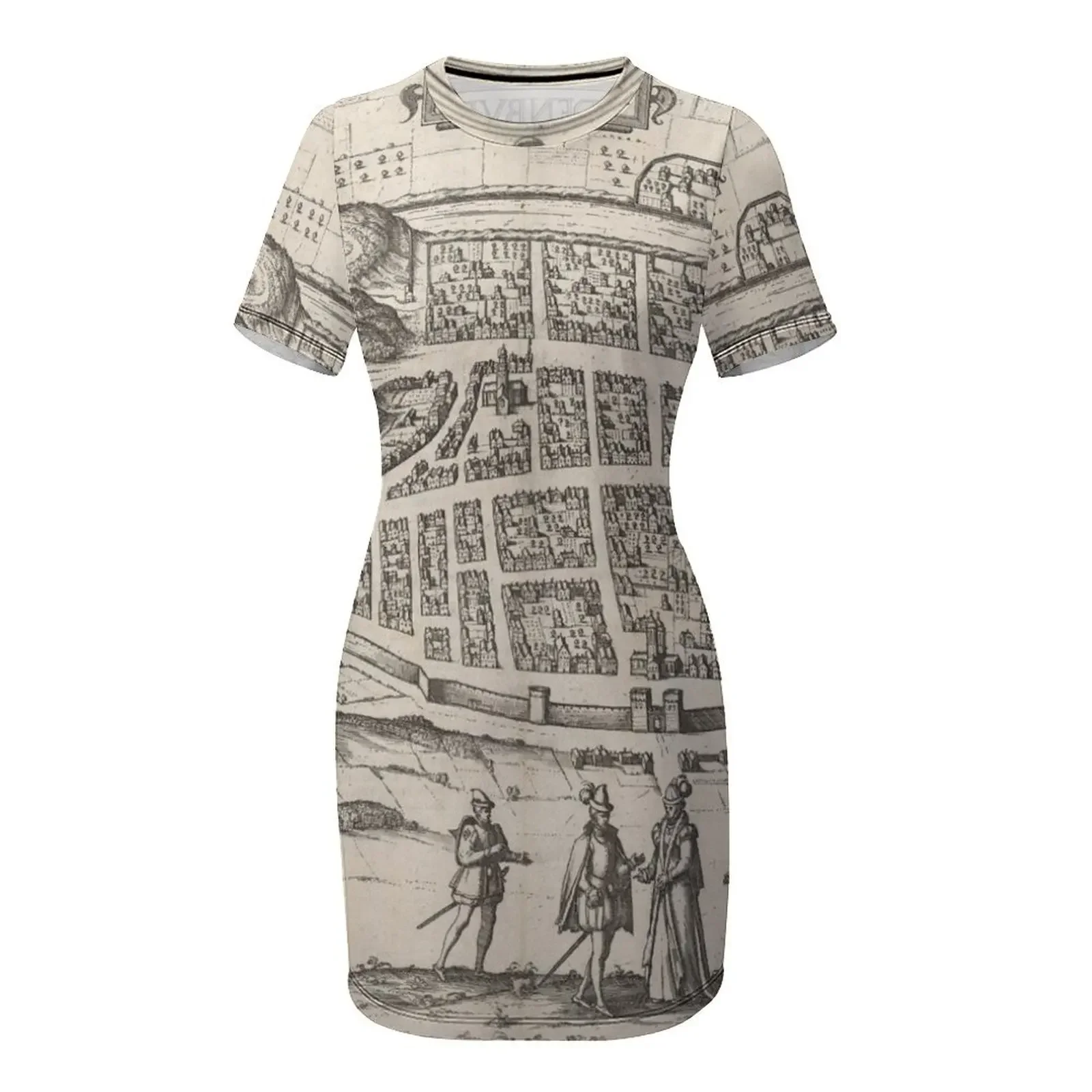 Vintage Map of Edinburgh Scotl - Summer Clothing Edinburgh recension och pris