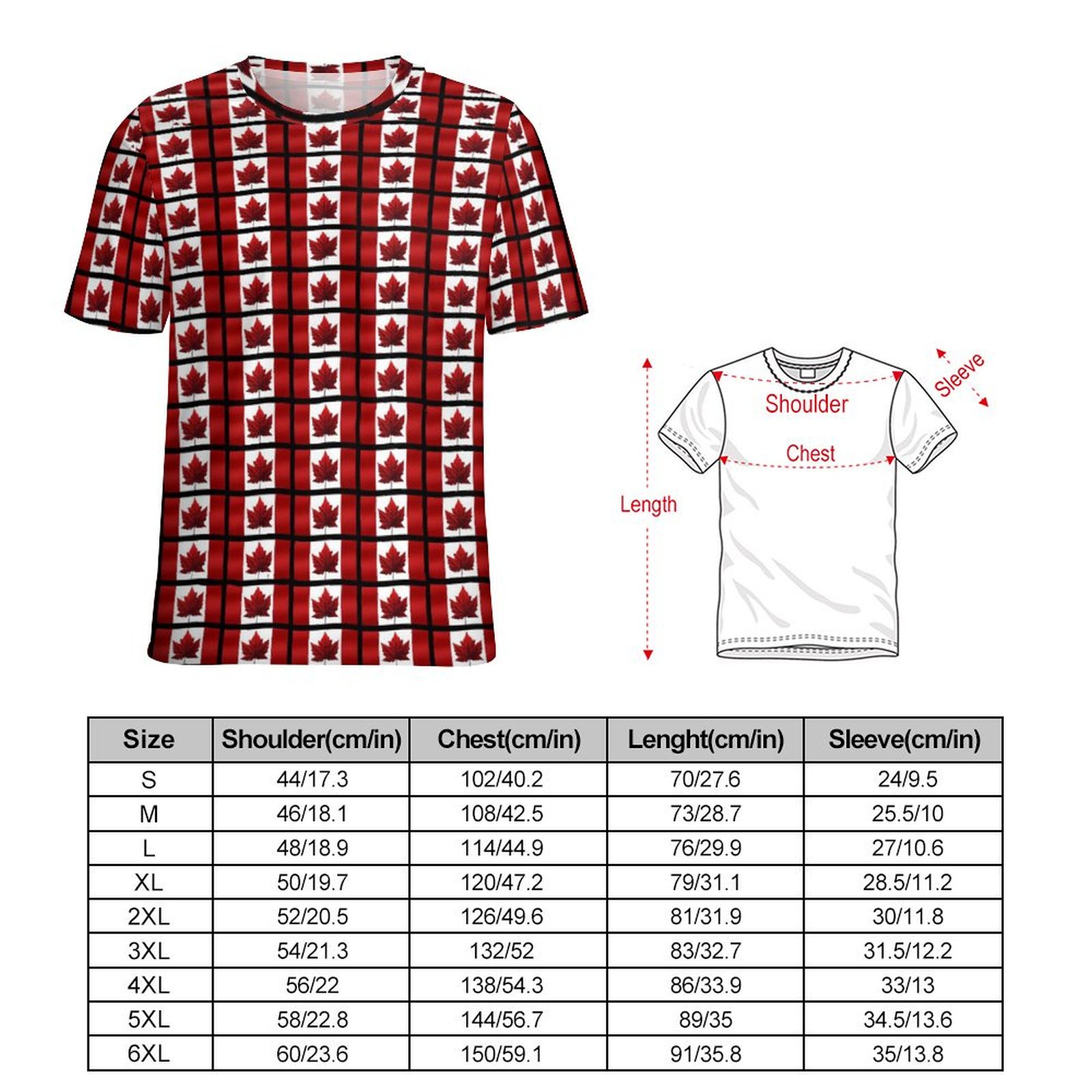 Big Size Flags Print T Shirts  - Summer Clothing Women Canada recension och pris