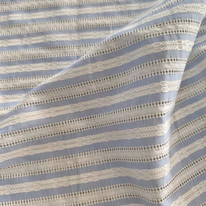 Korean Style Striped Openwork  - Summer Clothing Material recension och pris