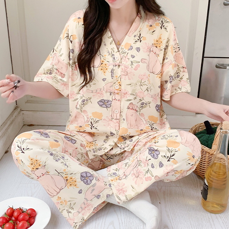 Women Pajamas Sets Spring Spri - Summer Clothing Young Women recension och pris