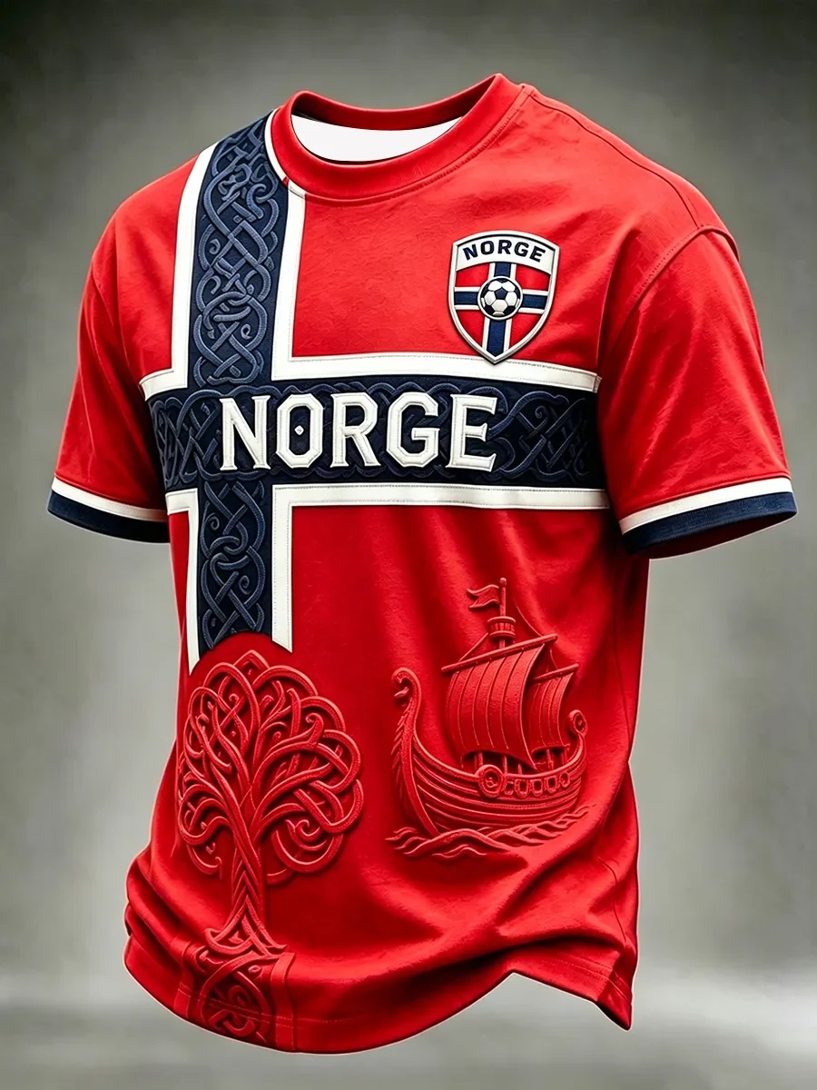 2026 Summer Men Norway Norge V - Summer Viking Clothing recension och pris