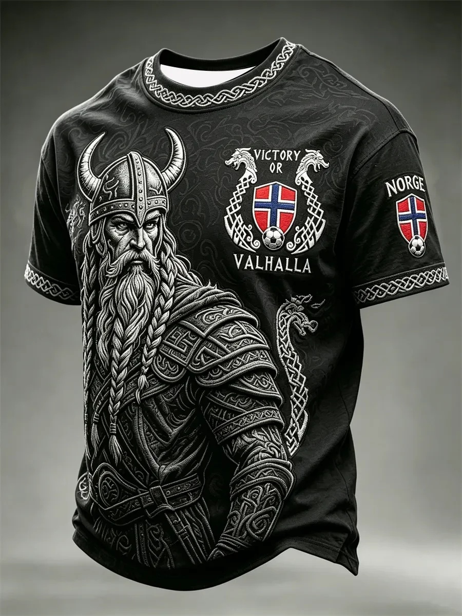 2026 Summer Men Norway Norge V - Summer Viking Clothing recension och pris