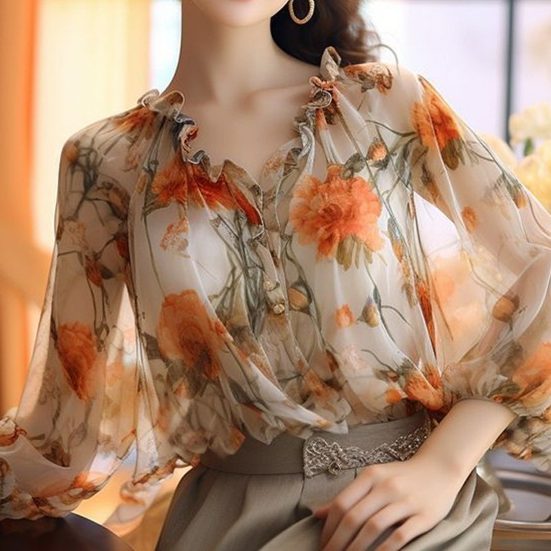 2024 Floral Tops Sweet Ladies  - Summer Clothing Young Women recension och pris